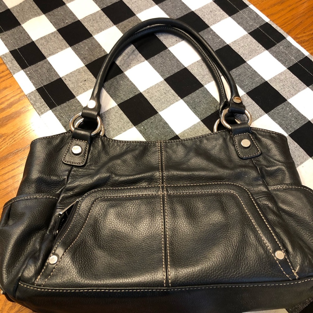 Tiganello leather beautiful handbag and wallet